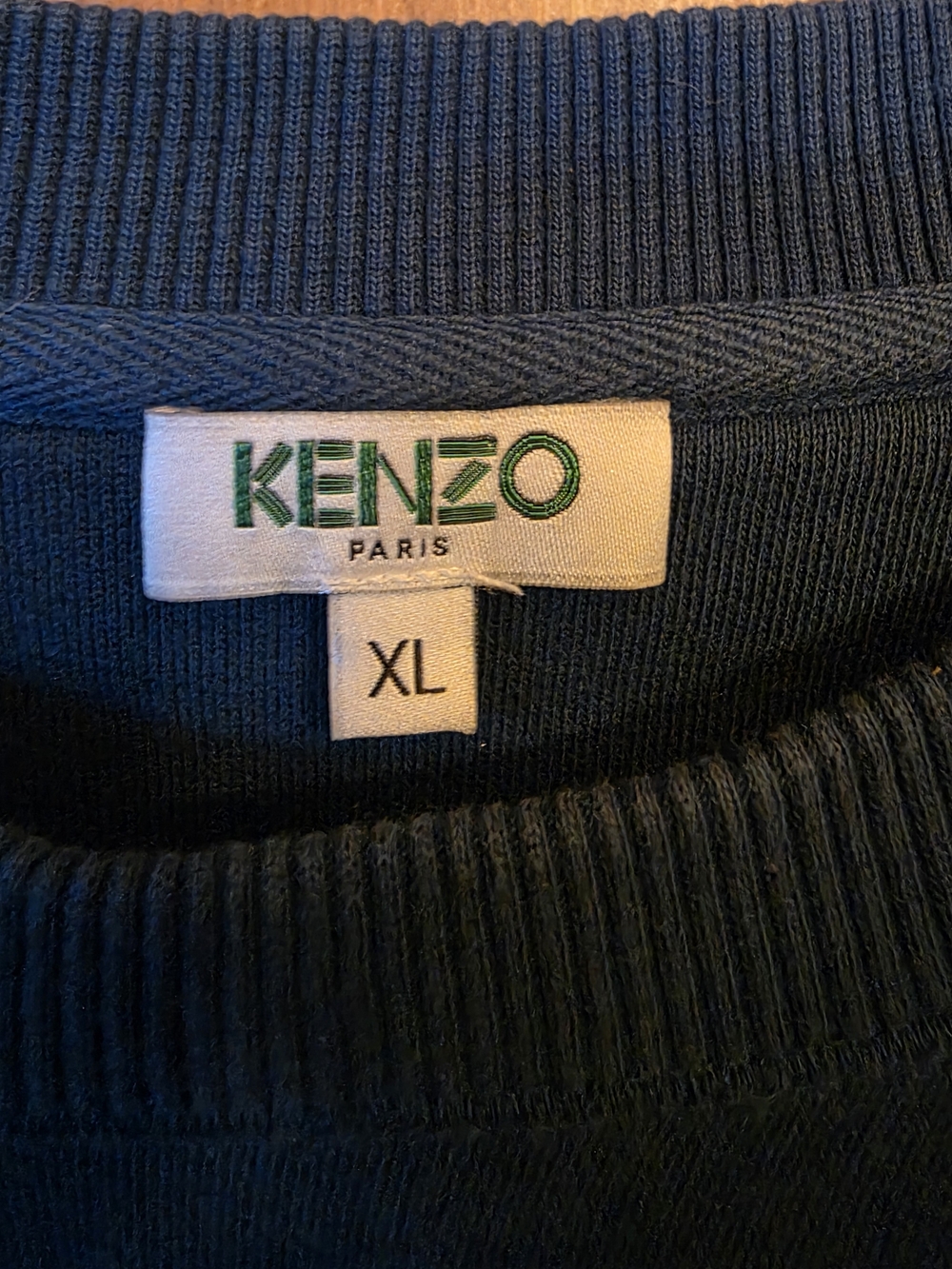 Kenzo Men's Blue Tiger Embroidered Sweatshirt - Picture 3 of 4